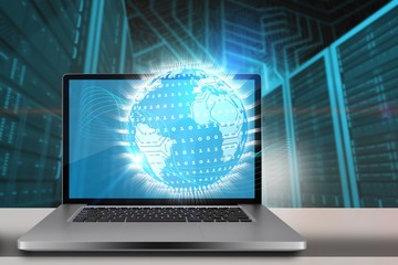 Poster - composite image of a large screen of a computer