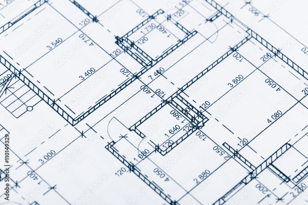 Architect workplace top view. Stock Photo | Adobe Stock