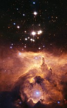 Star Cluster Pismis 24 Above NGC 6357
