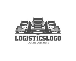 Wall Mural - Truck Logo, cargo logo, delivery cargo trucks, Logistic logo