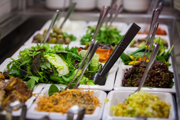 Self service salad bar