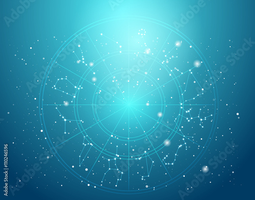 Fotografía Astrology and alchemy sign background vector illustration
