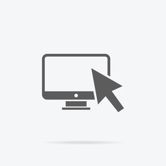 Fototapete - Monitor with Mouse Cursor
