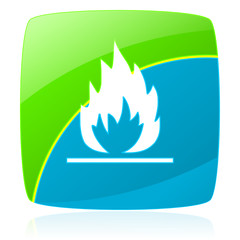 Poster - green blue glossy modern vector icon