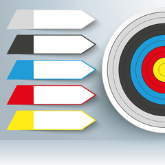 Canvas Print - Target 5 Arrow Labels