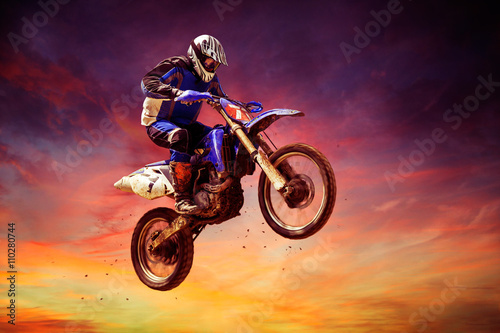 Fototapeta na szkło Motocross