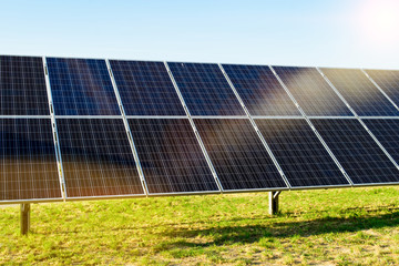 Wall Mural - solar panel against blue sky