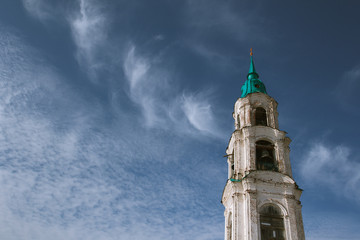 Bell tower of an russian church