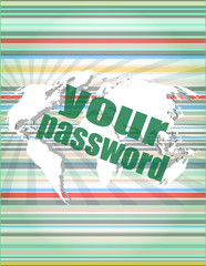 Poster - Security concept: Data on digital screen, contrast, 3d render vector quotation marks with thin line speech bubble. concept of citation, info, testimonials, notice, textbox. 