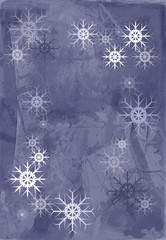 Fotomurales - Fond Texture Abstrait Violet Mauve Gris - Etoiles Flocons de Neige - Illustration 