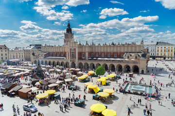 Wall Mural - Market square in Krakow, Poland