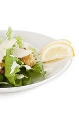 Wall Mural - cropped plate of salad