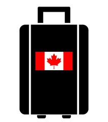 Wall Mural - Drapeau du Canada sur une valise