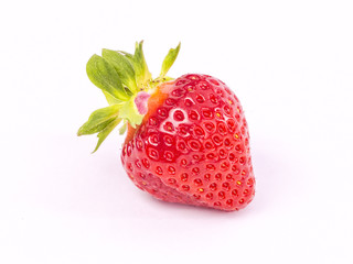 Sticker - red ripe whole strawberries