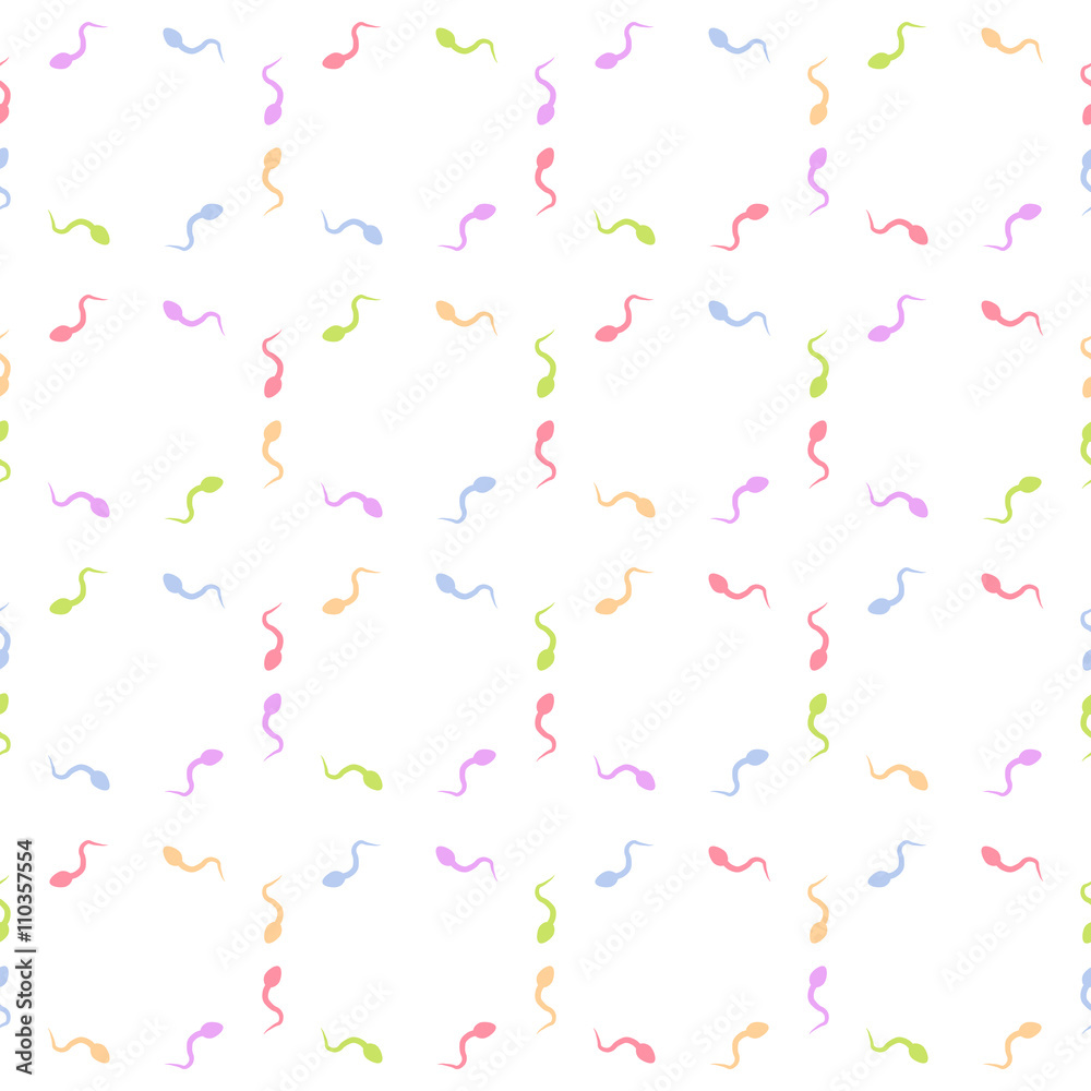 The sperm. Seamless pattern background in the sperm. The sperm vector. Sperm illustration. Sperm background