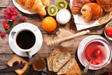 Fototapeta Mapy - composition of breakfast