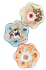 Sticker - assorted flavors of frozen yogurt