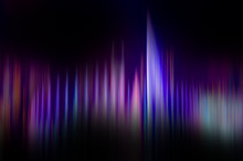 Blue Pink And Purple Colorful Sound Waves In Black Background