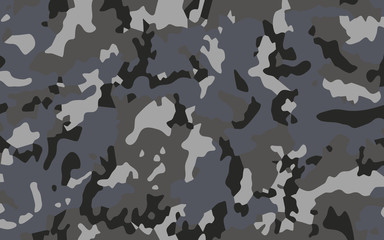 Wall Mural - Grey Camouflage