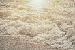 © Roxana - Sea wave splashing to the coast, natural vintage sunny background