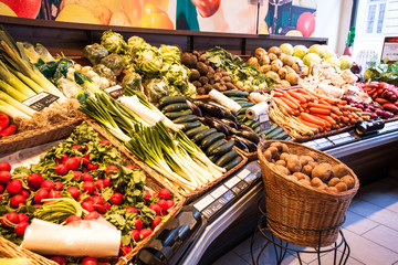 Poster - The vegetables market