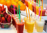 Fresh juices on the farmers market