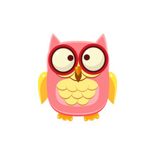 Cross-eyed Pink Owl