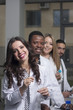 © halid994 - Group of young medical workers are working in lab as lab technic