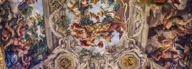 Canvas Print - Ceiling fresco in Palazzo Barberini, Rome, Italy