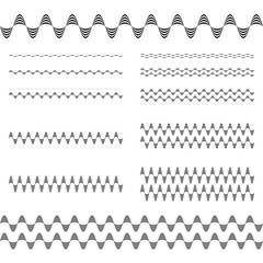 Poster - Design elements - ornamental divider line set