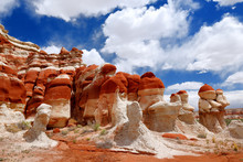 Amazing Colors And Shapes Of Sandstone Formations Of Blue Canyon In Hopi Reservation, Arizona