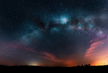 Milky Way Galaxy And Night Sky With Stars