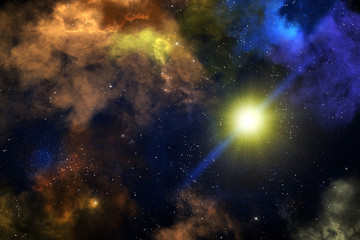 Wall Mural - colorful nebulas