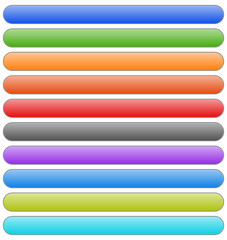 Aufkleber - Set of banner, button, plaque backgrounds (10 colors)