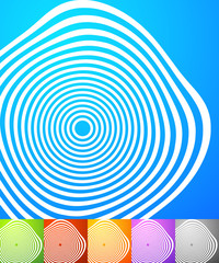Leinwandbilder - Abstract background set. Square format backgrounds with geometri