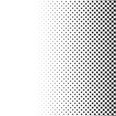 Poster - Halftone like element of crosses. Monochromatic abstract image.