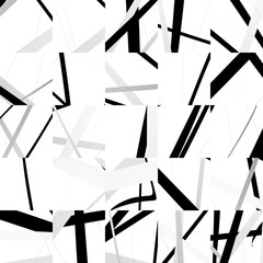 Fototapete - Seamless pattern with mosaic of random shapes.
