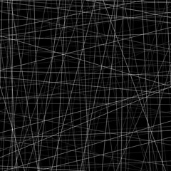 Poster - Abstract monochrome texture with straight intersecting lines.