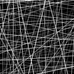 Poster - Abstract monochrome texture with straight intersecting lines.