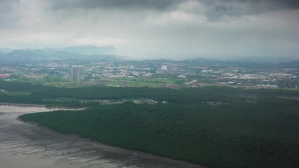 Wall Mural - Aerial view of city; Costa Rica