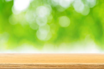 Wooden table top.