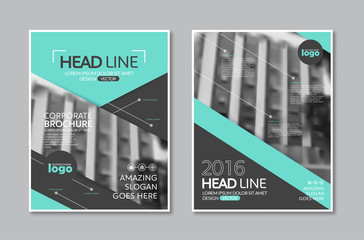 Wall Mural - vector brochure flyer design layout template in a4 size