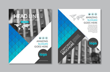 Wall Mural - vector brochure flyer design layout template in a4 size