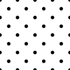 Wall Mural - small polka dot seamless pattern. abstract fashion black and white texture. monochrome template. gra
