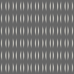 Wall Mural - wavy stripes seamless pattern. abstract fashion volume texture. geometric monochrome template. graph