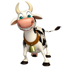 Sticker - fun Cow funny cartoon character