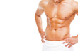 © cristovao31 - Fit young man in towel, isolated on white background