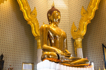 Golden Buddha,Wat Trimit, Bangkok, Thailand. Famous for its giga