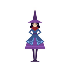 Sticker - Fairytale Witch Drawing