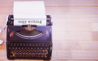 Poster - Composite image of copy writing message on a white background